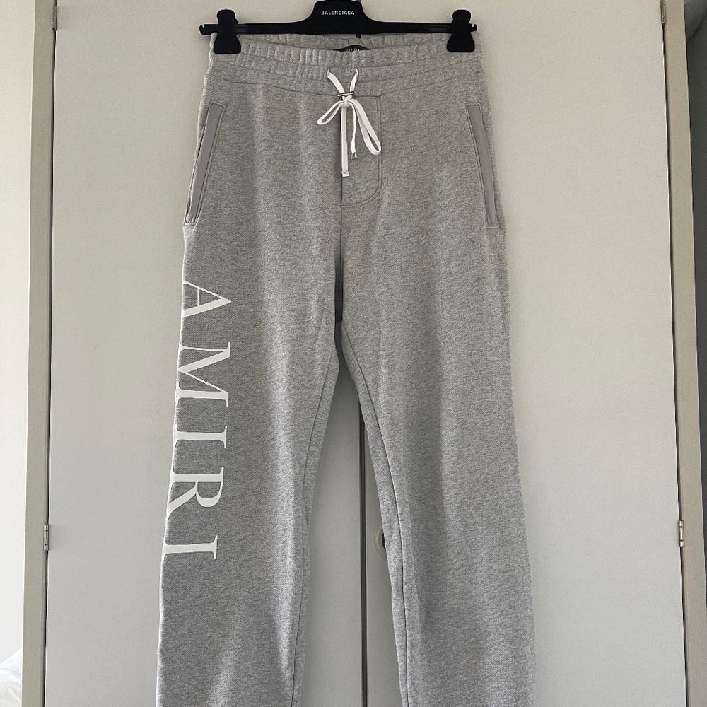 AMIRI Logo Grey Sweatpants